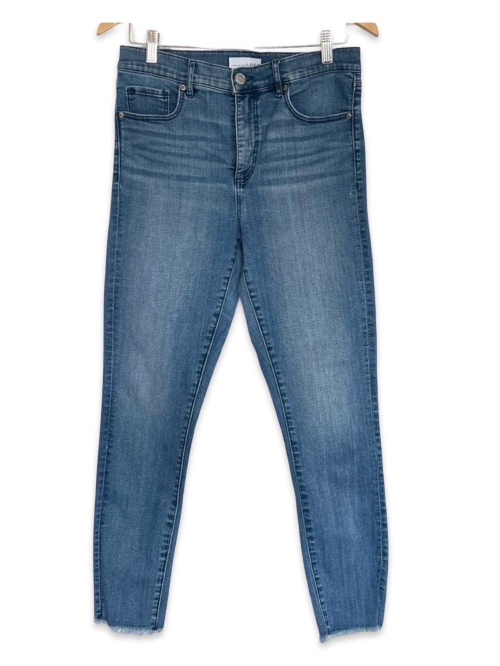 Loft skinny jeans size 28 Medium Wash High rise Normcore Minimalist ankle jeans